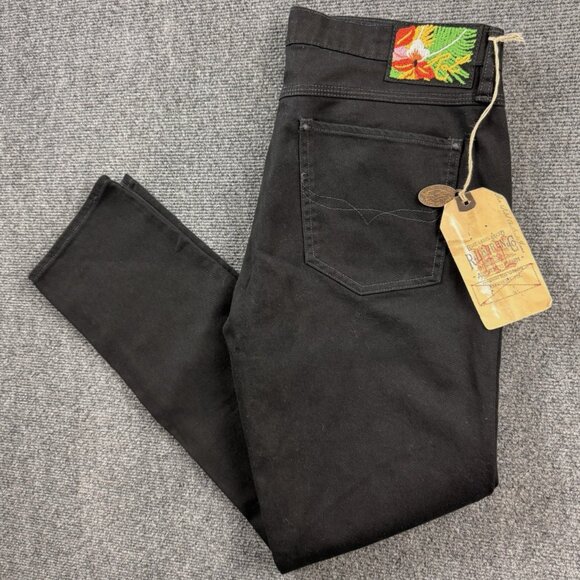 NEW RALPH LAUREN BLUE LABEL THOMPSON 650 WOMEN'S JEANS SIZE 31 BLACK - Picture 1 of 14